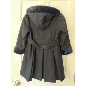 Stephanie Mathews Kids Girls 7/8  double Breasted Wool Coat